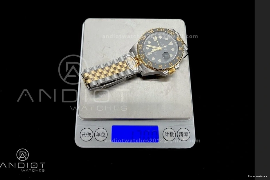 1:1 Dial Best GRNR Weight) WeatherProof CHS Black 126713 II on 881 GMT-Master Bracelet SS SH3285 New YG (Gain ARF Edition Clone Super 1013